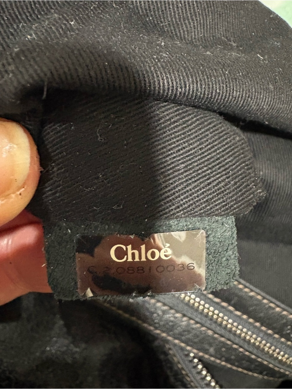 Chloe Eclipse Boston Black Leather Shoulder Bag with Brown Logo Accent - Picture 10 of 16